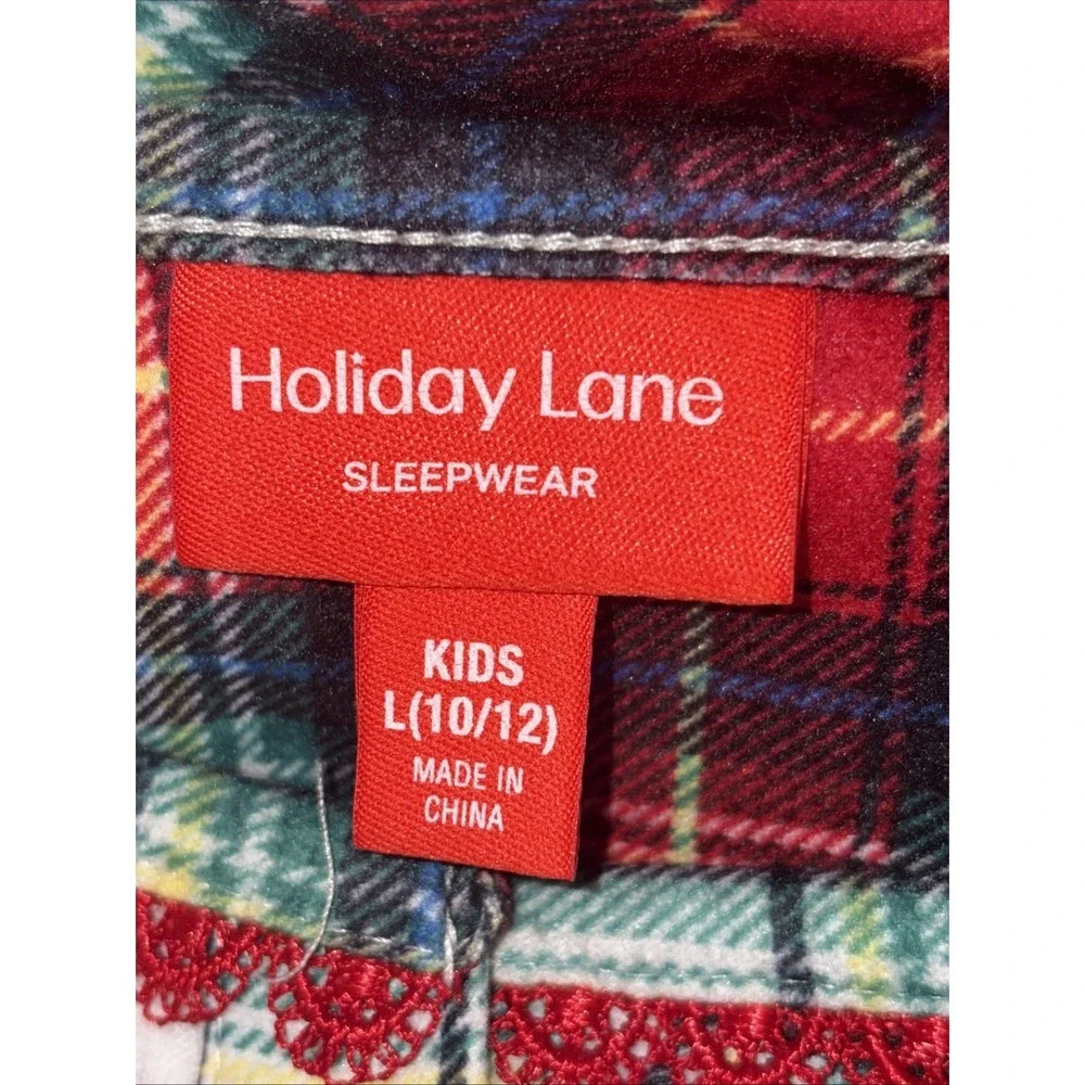 Little & Big‎ Kids Winterton Plaid Matching Family Pajamas Nightgown Large 10/12